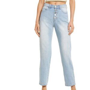 BP. High Waist Button Fly Mom Jeans 25 NEW